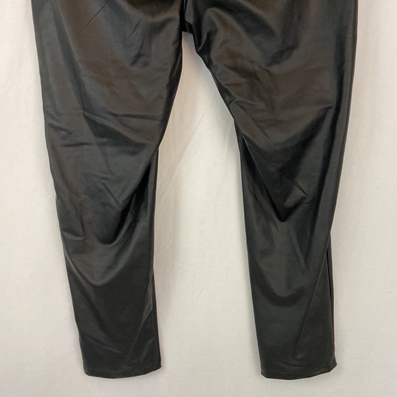 AVA VIV Women’s Black Vegan Leather Pants Size 2X - Picture 6 of 10